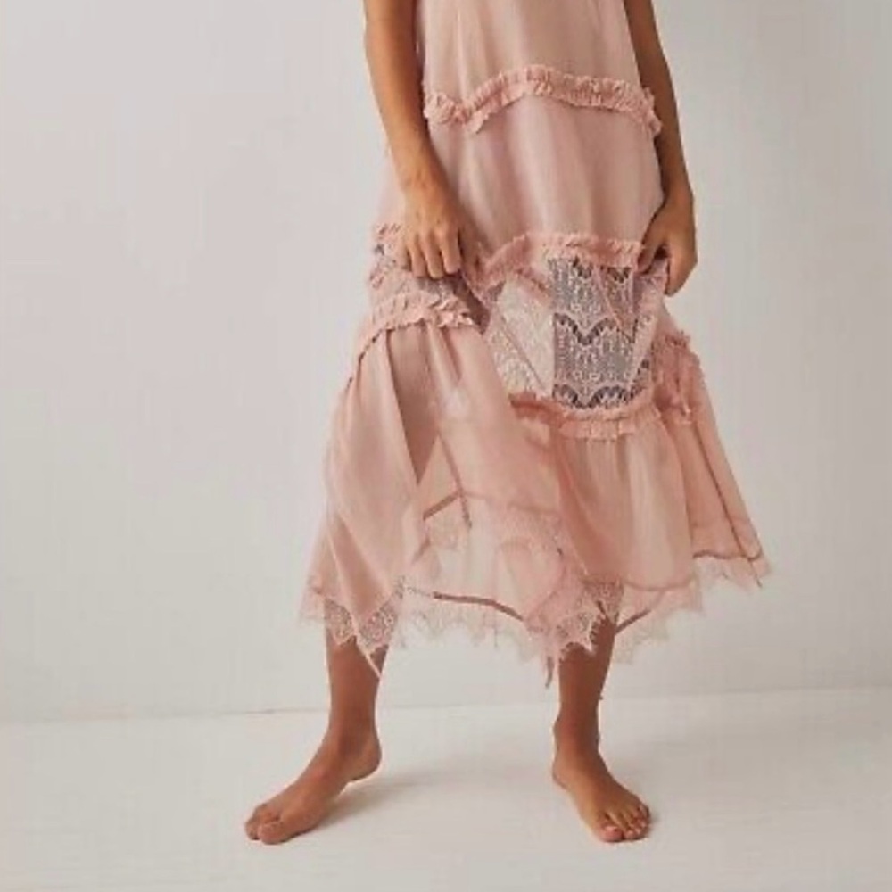 NWT Free People “intimately” Halfway There festival slip dress